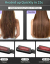 New 2 In 1 Hair Straightener Hot Comb Negative Ion Curling Tong Dual-purpose Electric Hair Brush