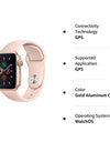 Apple Watch Series 4 (GPS, 40MM) - Gold Aluminum Case with Pink Sand Sport Band (Renewed)