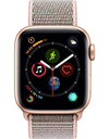 Apple Watch Series 4 (GPS, 40MM) - Gold Aluminum Case with Pink Sand Sport Band (Renewed)