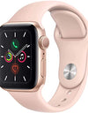 Apple Watch Series 4 (GPS, 40MM) - Gold Aluminum Case with Pink Sand Sport Band (Renewed)