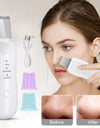 Ultrasonic Skin Scrubber Deep Face Cleaning Machine Peeling Shovel Facial Pore Cleaner Face Skin Scrubber Lift Beauty Instrument Ultrasonic Facial Scrubber Pore Blackhead Remover Spatula Deep Skin Spa