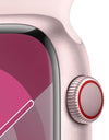 Apple Watch Series 9 [GPS + Cellular 41mm] Smartwatch with Pink Aluminum Case with Pink Sport Loop. Fitness Tracker, Blood Oxygen & ECG Apps, Always-On Retina Display, Carbon Neutral (Renewed)