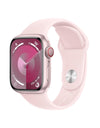 Apple Watch Series 9 [GPS + Cellular 41mm] Smartwatch with Pink Aluminum Case with Pink Sport Loop. Fitness Tracker, Blood Oxygen & ECG Apps, Always-On Retina Display, Carbon Neutral (Renewed)