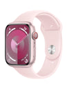 Apple Watch Series 9 [GPS + Cellular 41mm] Smartwatch with Pink Aluminum Case with Pink Sport Loop. Fitness Tracker, Blood Oxygen & ECG Apps, Always-On Retina Display, Carbon Neutral (Renewed)