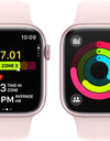 Apple Watch Series 9 [GPS + Cellular 41mm] Smartwatch with Pink Aluminum Case with Pink Sport Loop. Fitness Tracker, Blood Oxygen & ECG Apps, Always-On Retina Display, Carbon Neutral (Renewed)