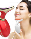 EMS Thermal Neck Lifting And Tighten Massager Electric Microcurrent Wrinkle Remover LED Photon Face Beauty Device For Woman