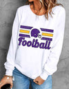 FOOTBALL Graphic Long Sleeve Sweatshirt