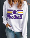 FOOTBALL Graphic Long Sleeve Sweatshirt