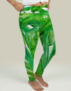 Leggings with Tropical leaves