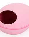 Cat Bed Solid Breathable Zipper Egg Shape