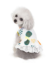 Summer Dog Dress Flower Print Princess Skirt