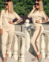2019 Spring Women Sport Suits Fashion Printed Running Sets Sweat Pants Female Jogging Suit Tracksuit