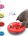 Cat Toys Spring Mice Crazy Amusement Disk