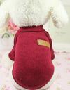 Sweater woolen Solid Red For Dog