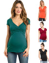 Maternity clothes t shirt Women Solid Blouse