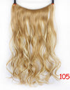 DIFEI 24 inches Clip on Wire Fish Line Hair Extensions Secret Invisible Wire One Piece for Ombre Hair Synthetic Hairpiece