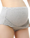 Women 's High-waist Panties Solid Stripe Seamless
