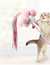 Cat Teaser Wand Toy Stick Feather